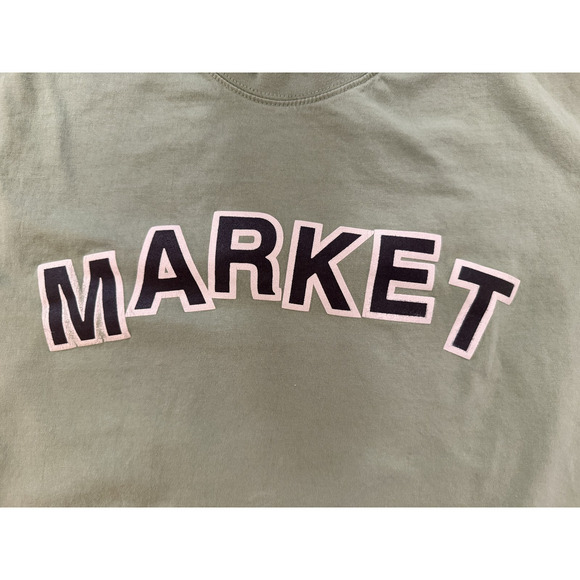 Market Shirt Mens Large Green Graphic Tee In Our Own Little World Bonsai Tree - Picture 4 of 5